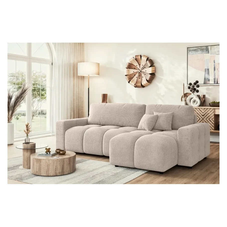 Modernes Viersitzer-Ecksofa Vega mit Schlaffunktion
