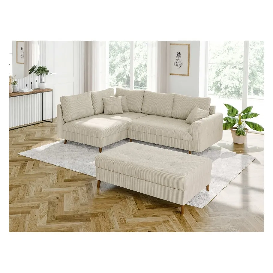 Modernes Viersitzer-Ecksofa Laril L