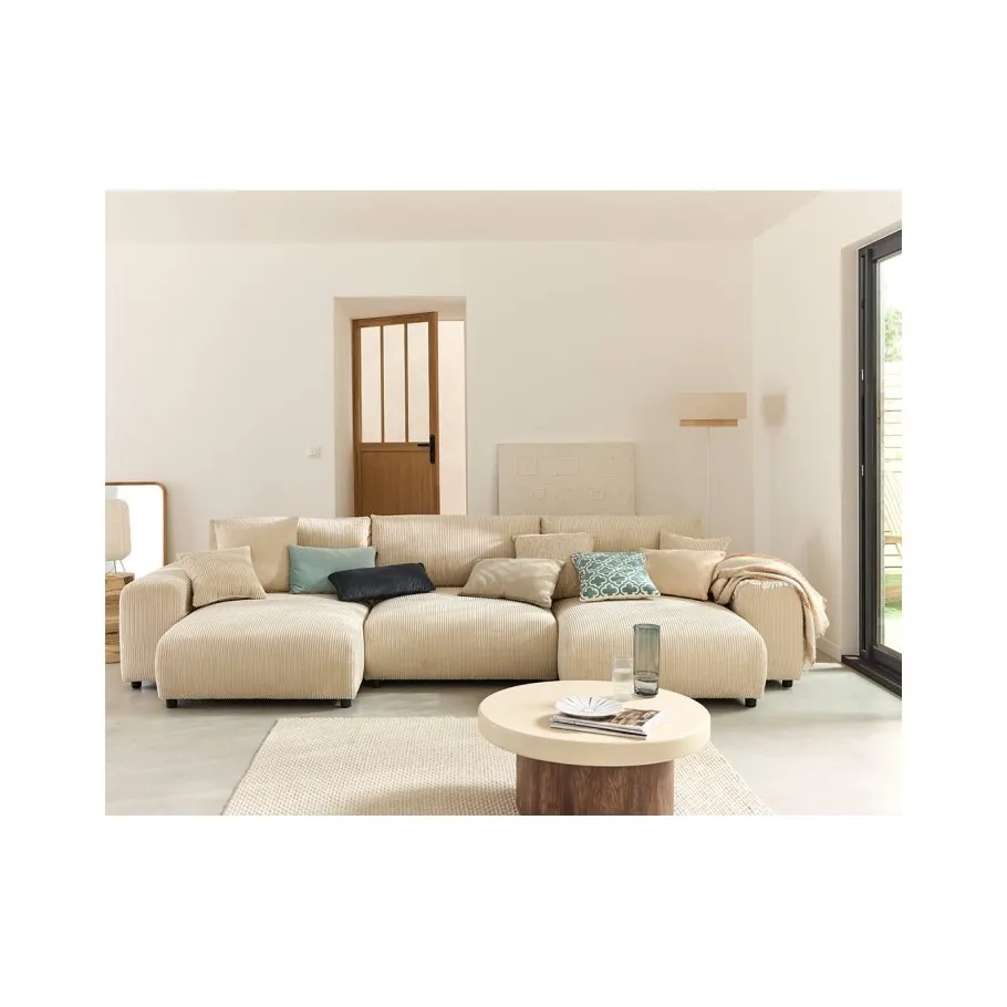 Modernes Sechssitzer-Ecksofa Candi