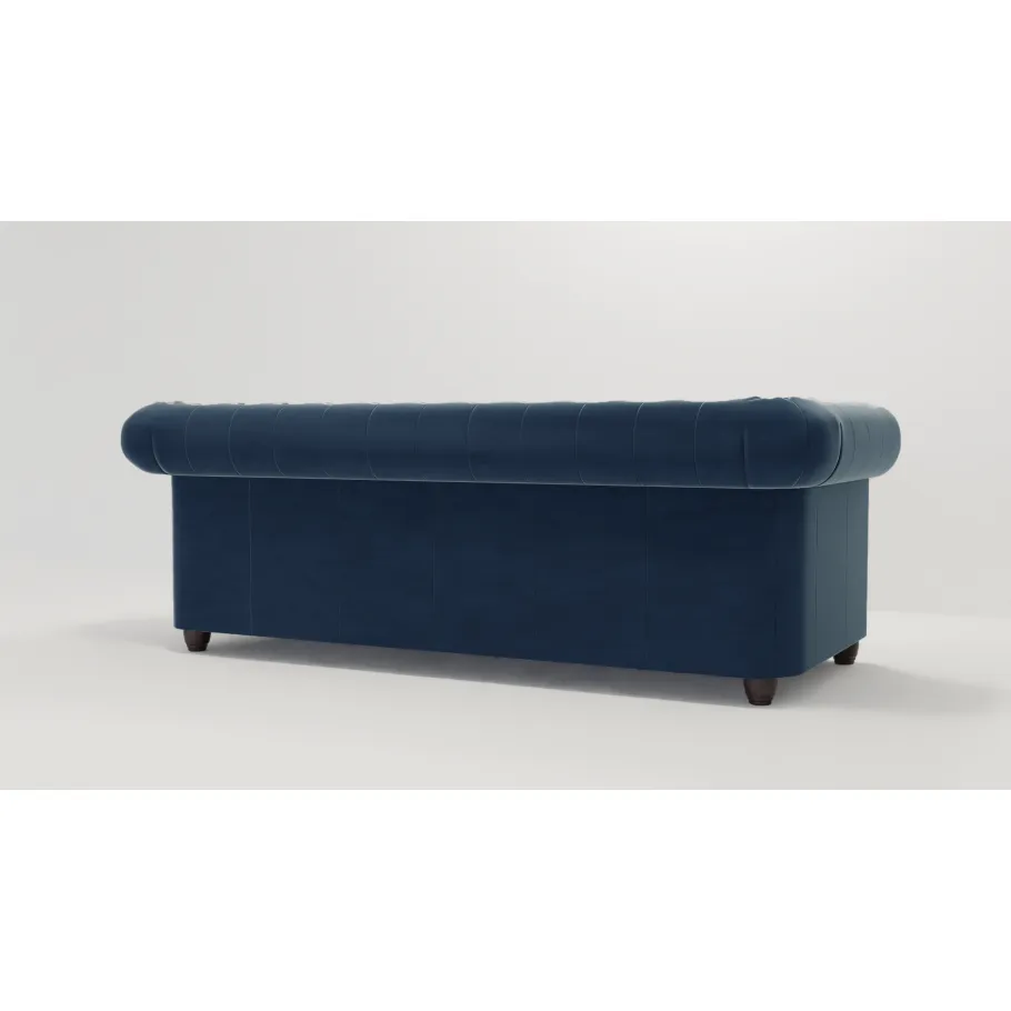 Chesterfield FELIX Dreisitzer-Steppsofa. Riviera 81