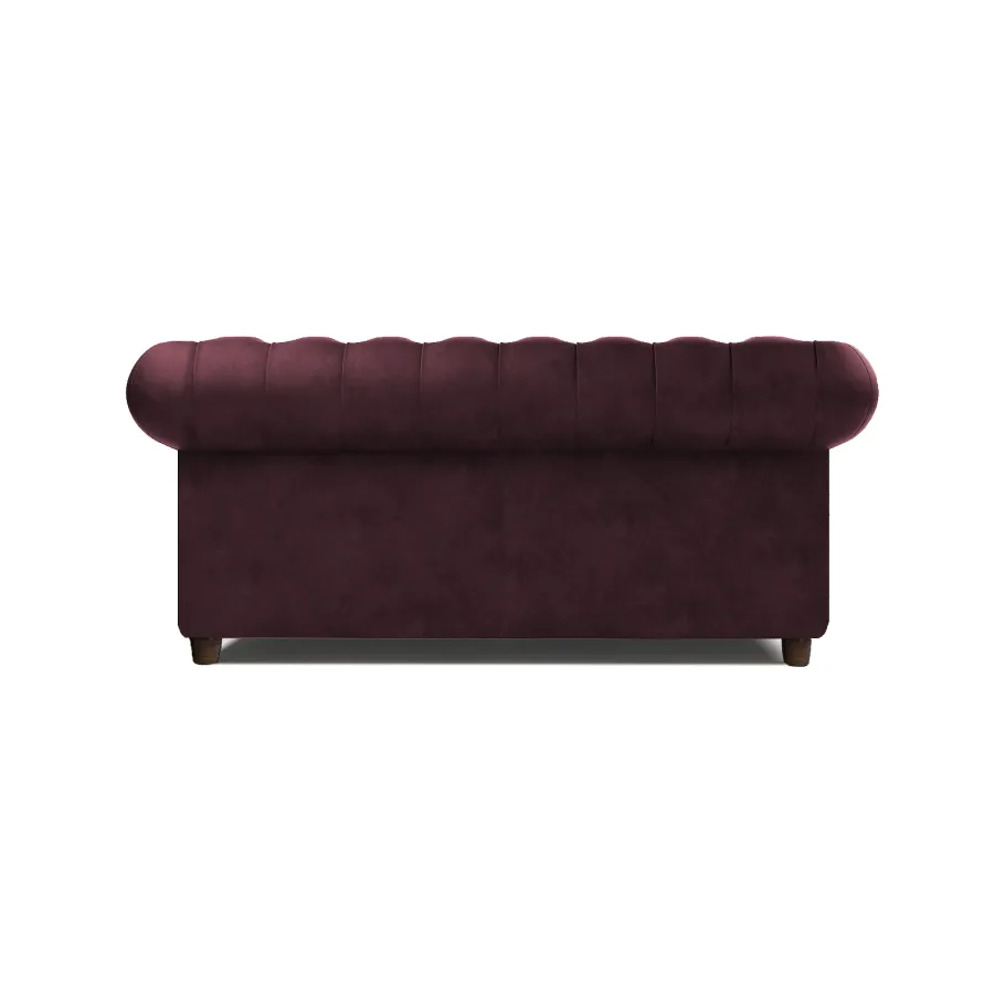 Chesterfield SOLARIS gestepptes Zweisitzer-Sofa mit Schlaffunktion. Magischer Samt 2202