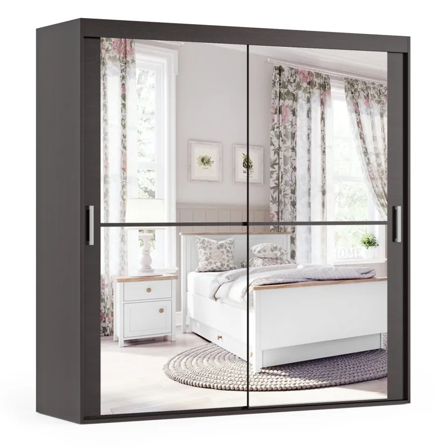 Zweitüriger Schiebeschrank GRETA mit Spiegeln