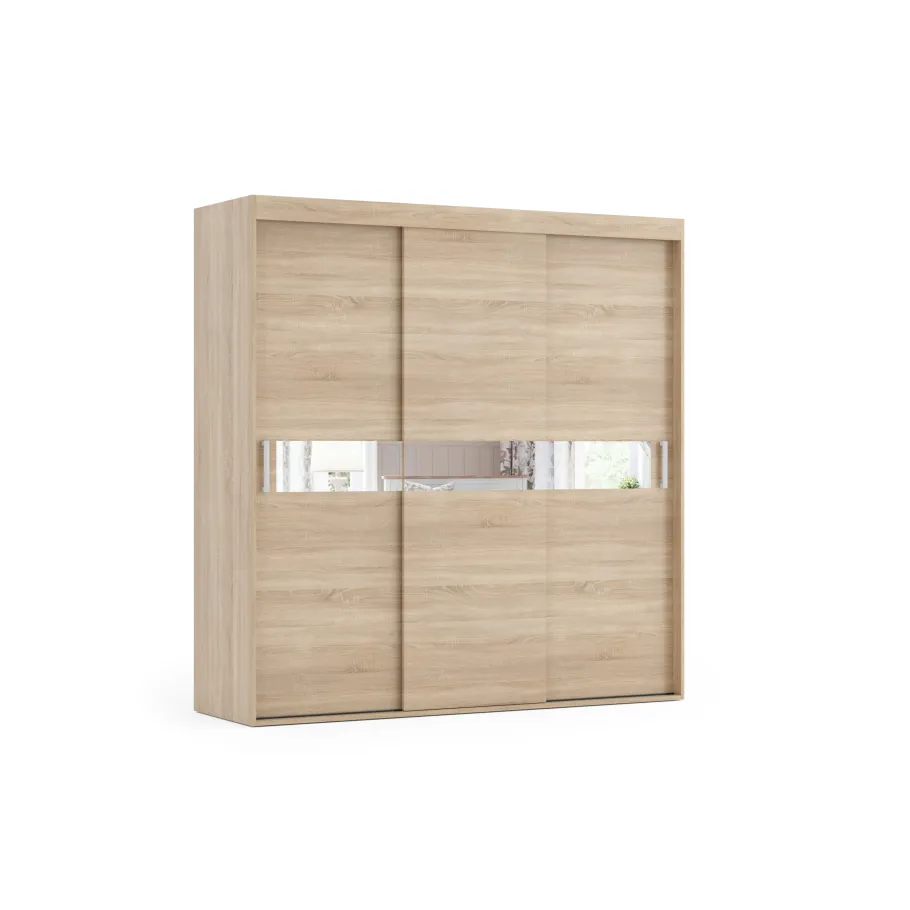Dreitüriger Schiebeschrank mit Spiegel, LIVIA