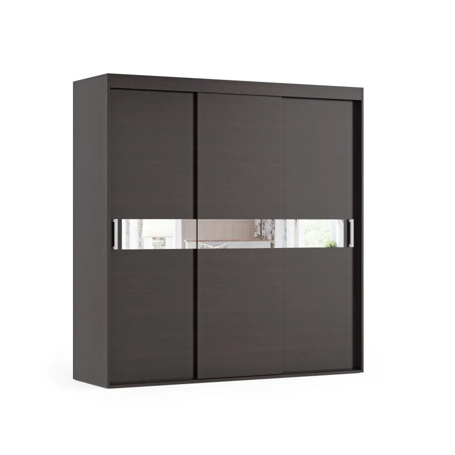 Dreitüriger Schiebeschrank mit Spiegel, LIVIA