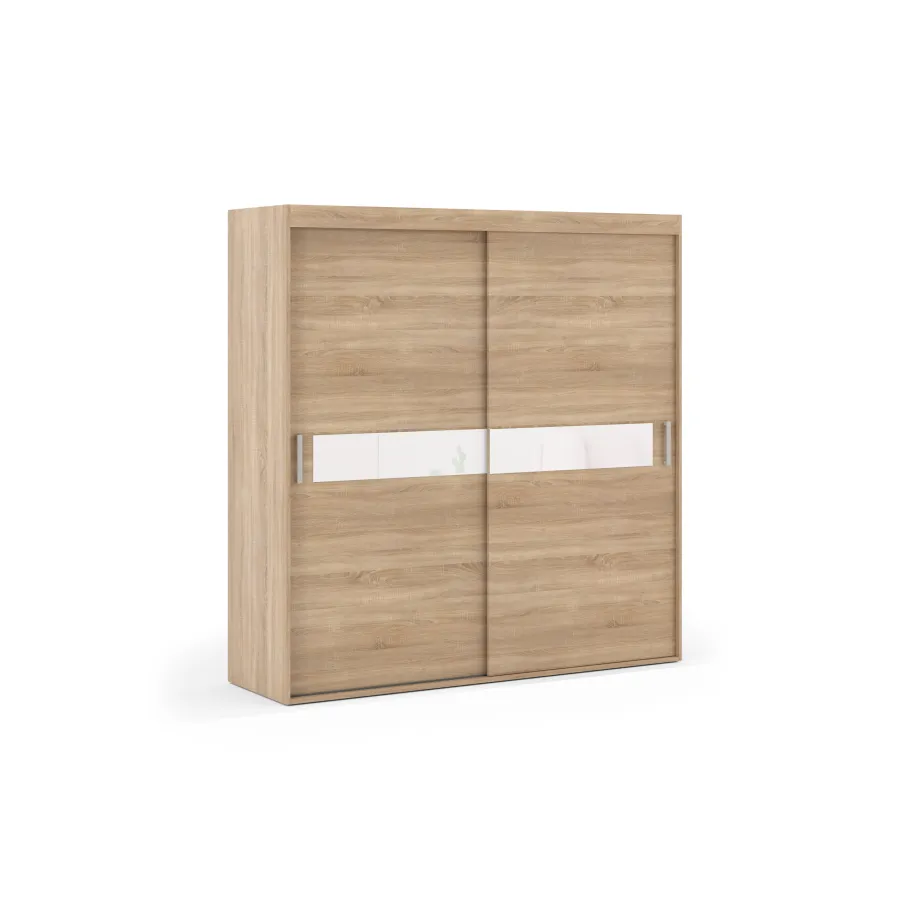 Zweitüriger Schiebeschrank VIOLA mit Lacobel