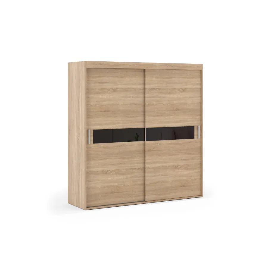 Zweitüriger Schiebeschrank VIOLA mit Lacobel