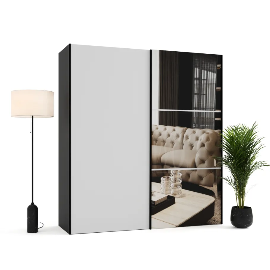 RIGA PREMIUM zweitüriger Schiebeschrank mit Spiegeln