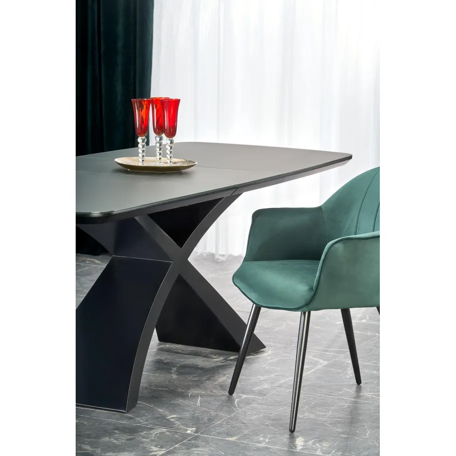 Ausziehbarer Tisch SILBER