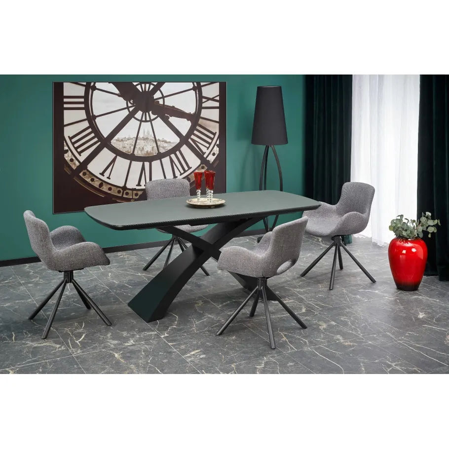 Ausziehbarer Tisch SILBER