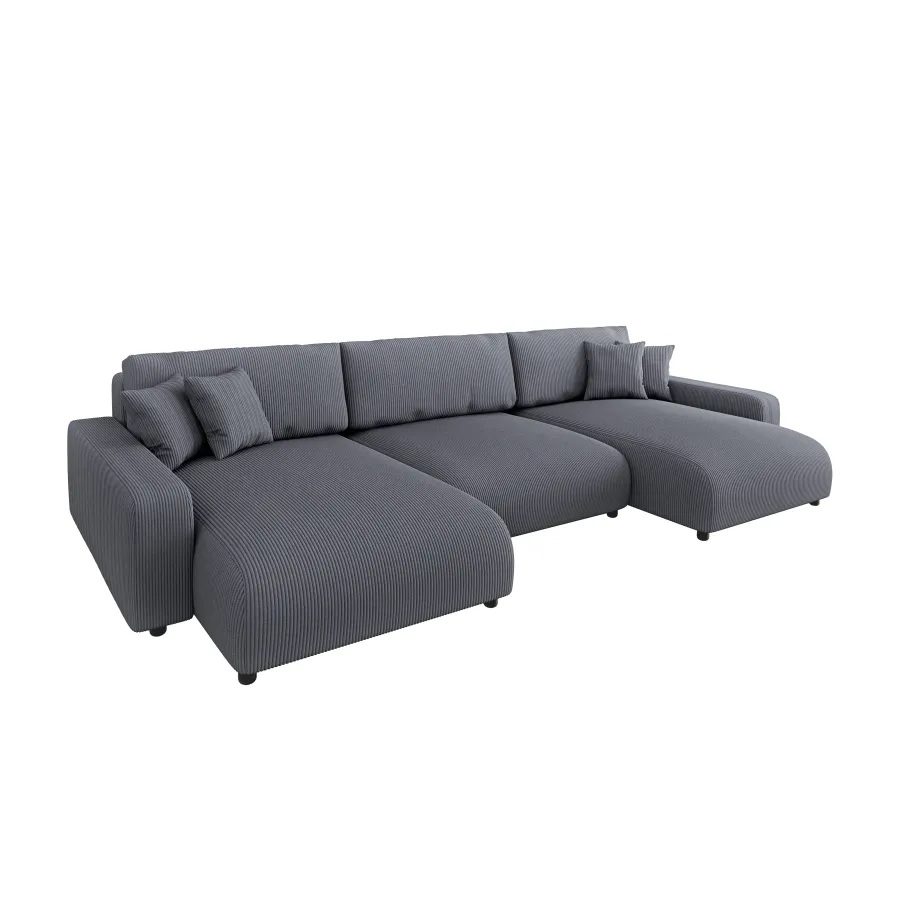 Modernes Sechssitzer-Ecksofa Sergio mit Schlaffunktion