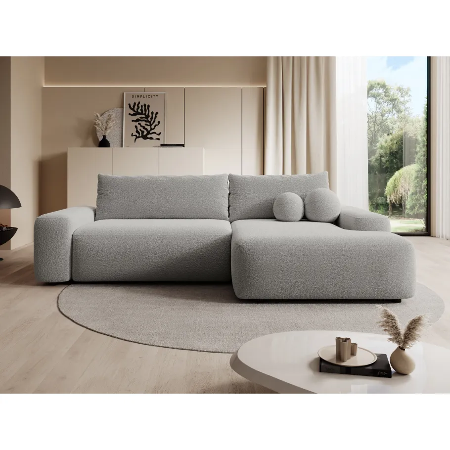 Viersitziges Ecksofa mit Schlaffunktion Zoya