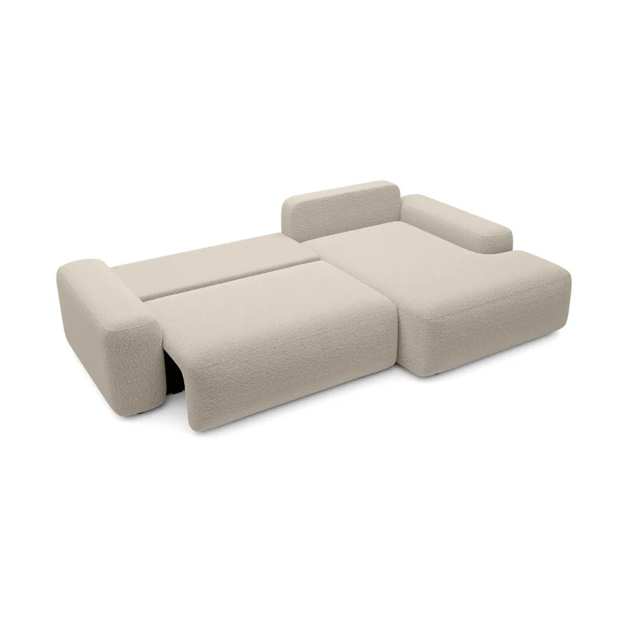 Viersitziges Ecksofa mit Schlaffunktion Zoya