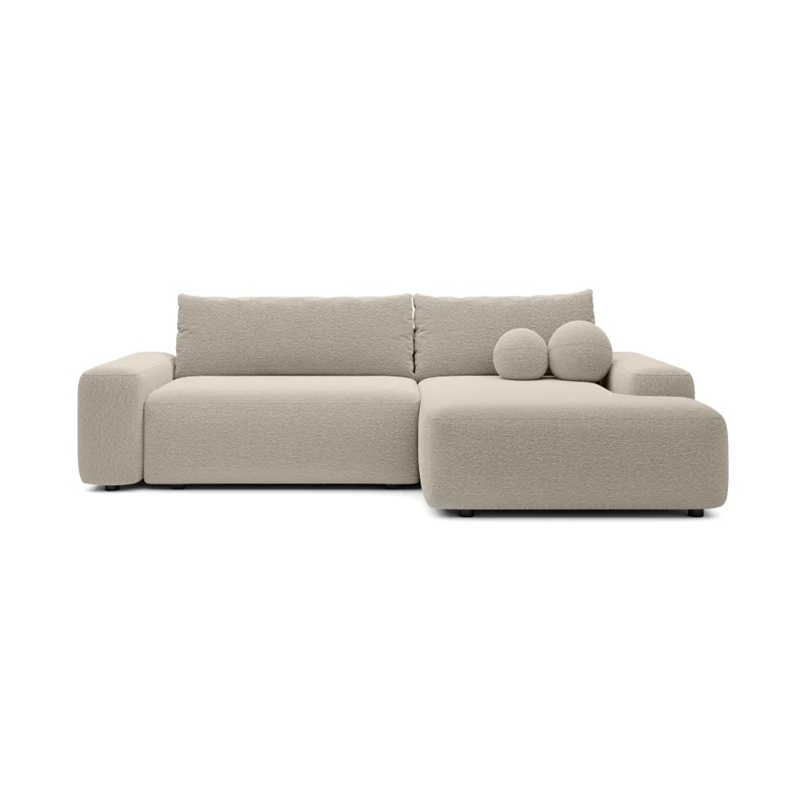 Viersitziges Ecksofa mit Schlaffunktion Zoya