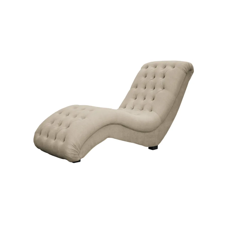 Glamour gesteppte Chaiselongue TOKIO