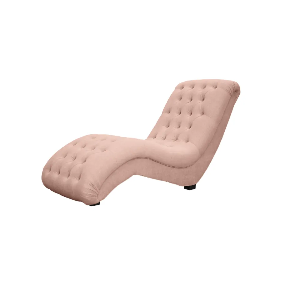 Glamour gesteppte Chaiselongue TOKIO