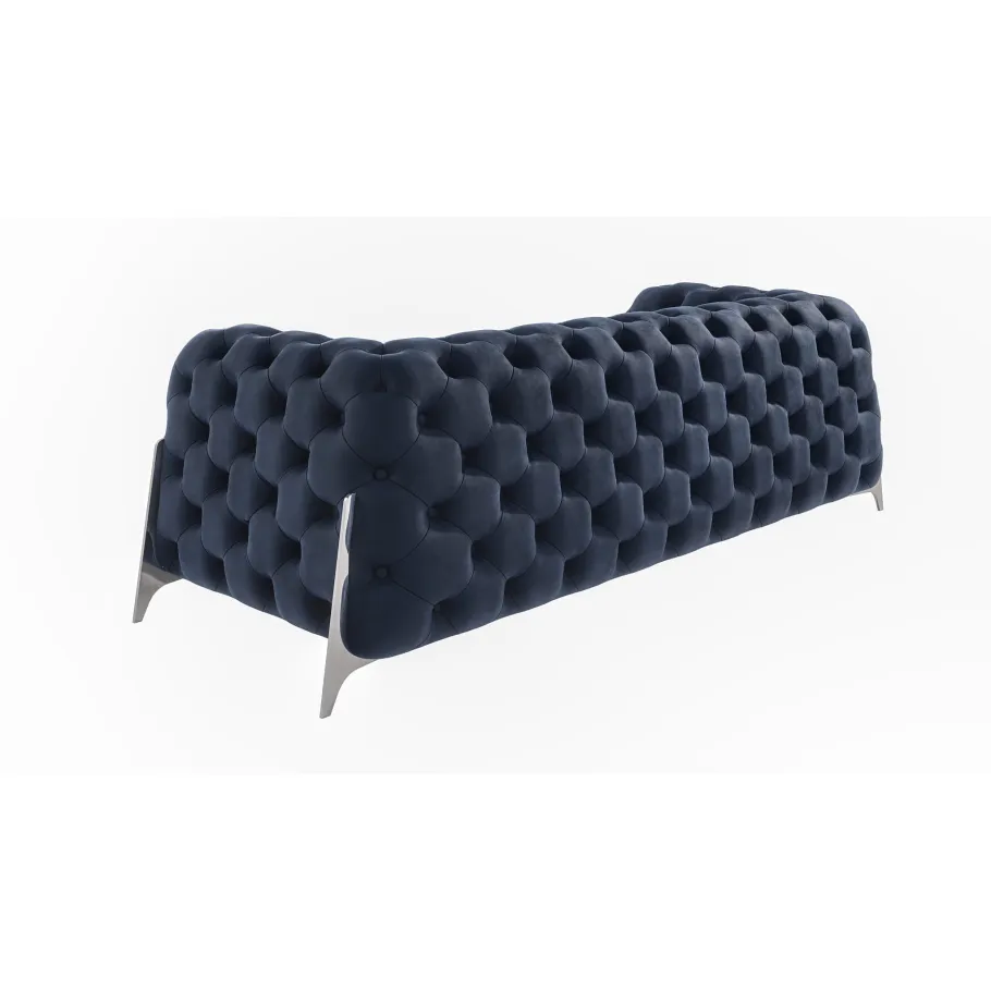 Glamour gestepptes Chesterfield KALIFORNIA 3 Dreisitzer-Sofa