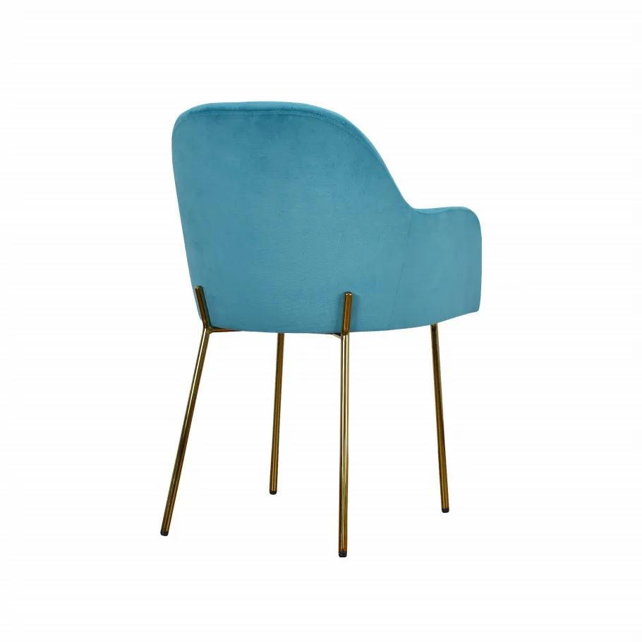 Goldgepolsterter Stuhl ORIA