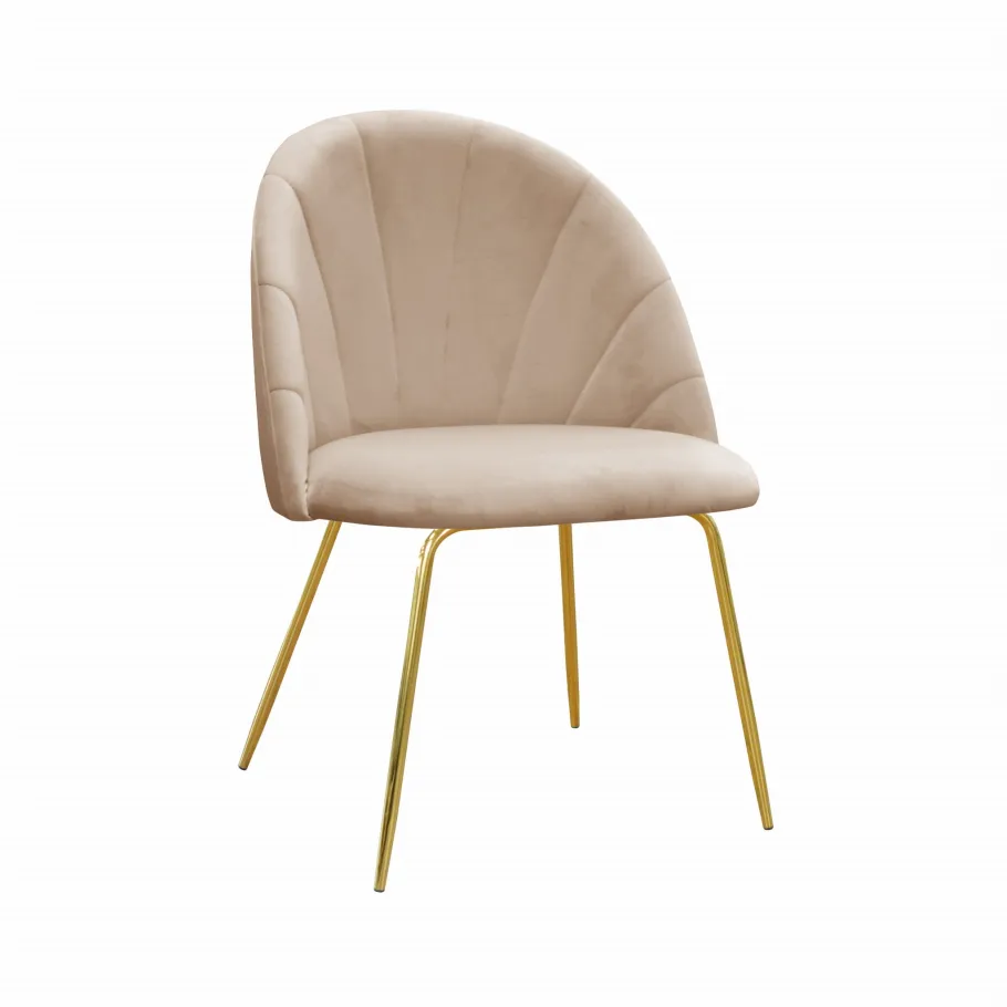 Idealer goldgepolsterter DIANA-Stuhl