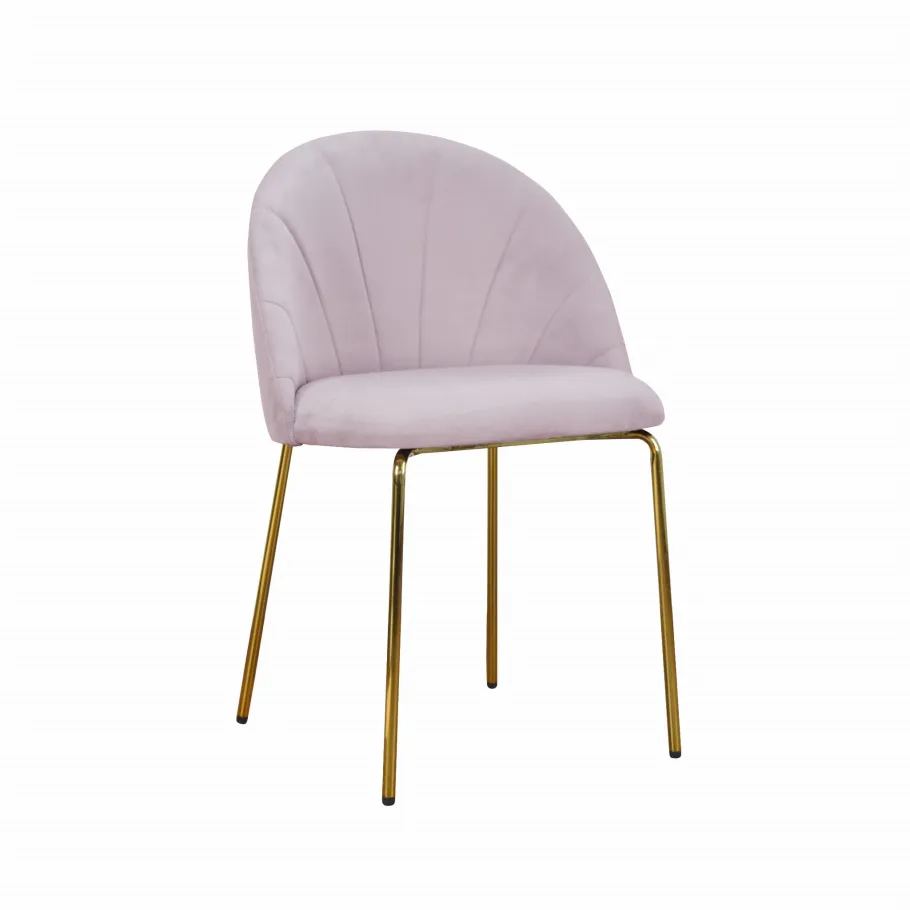 Original DIANA goldgepolsterter Stuhl