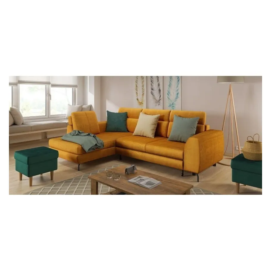 Modernes Viersitzer-Ecksofa mit DOSA-Schlaffunktion
