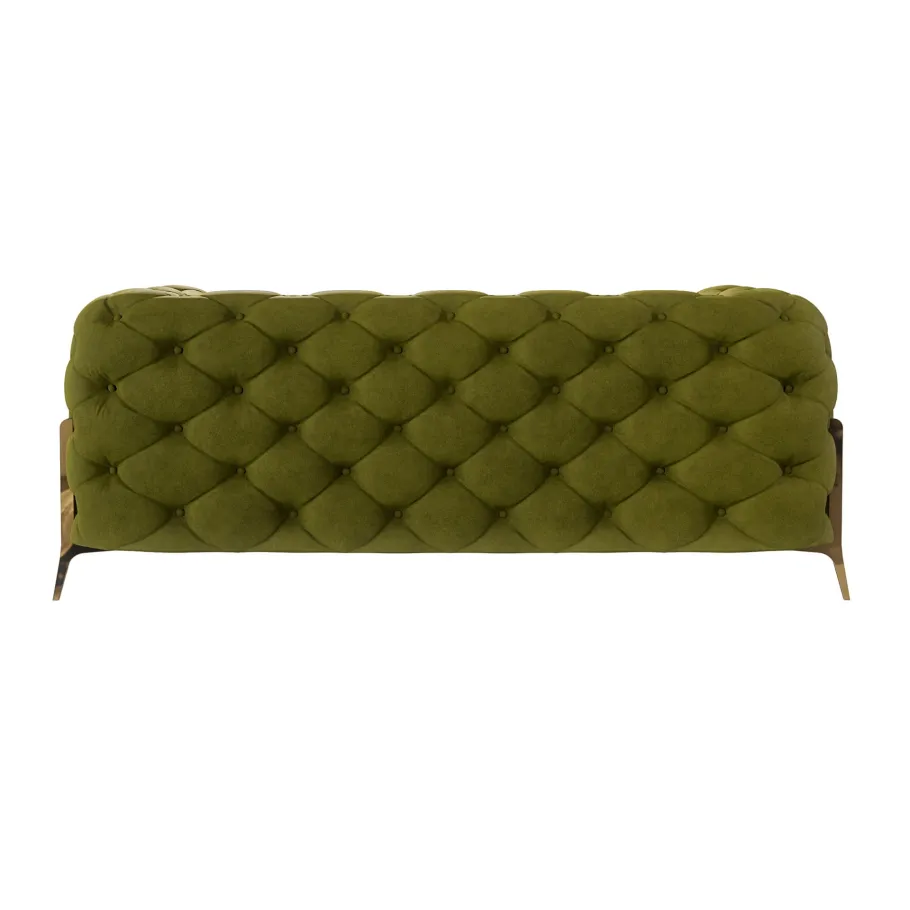 Chesterfield TEO HIGH 2 glamouröses gestepptes Zweisitzer-Sofa