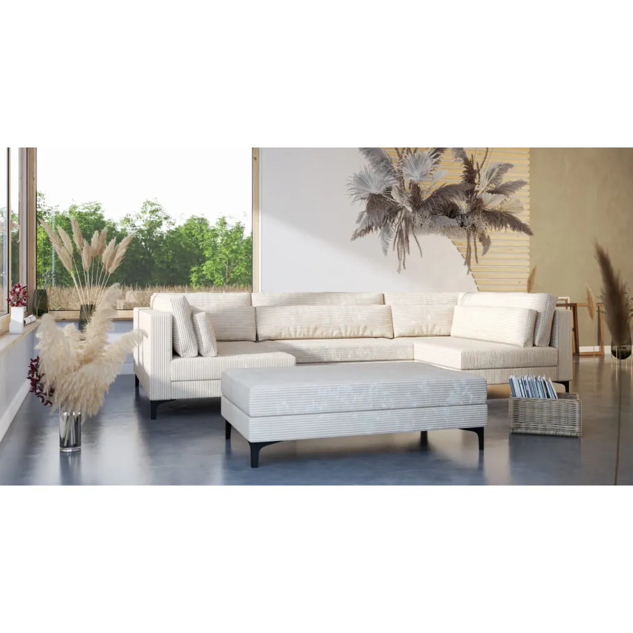 Modernes Sechssitzer-Ecksofa COIN U