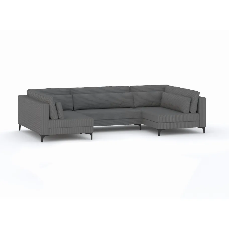 Modernes Sechssitzer-Ecksofa COIN U