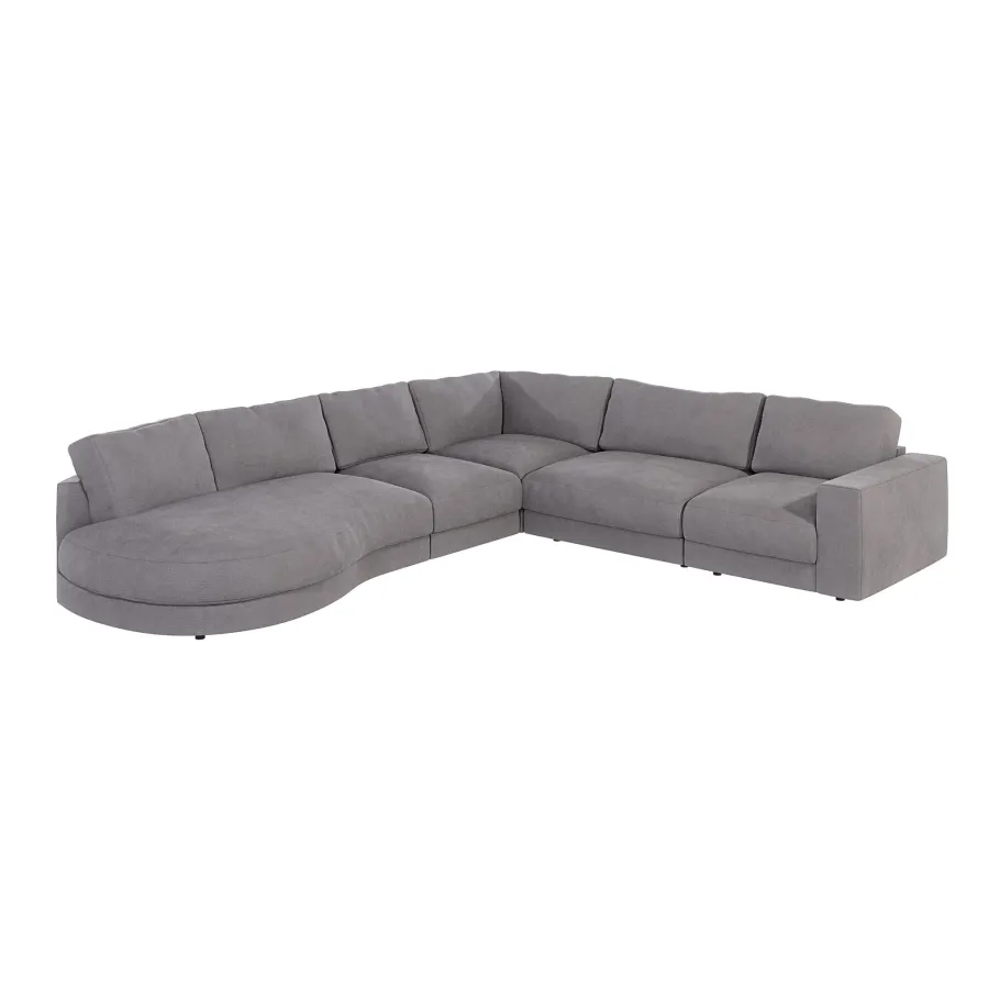 Modernes Siebensitzer-Ecksofa TROT