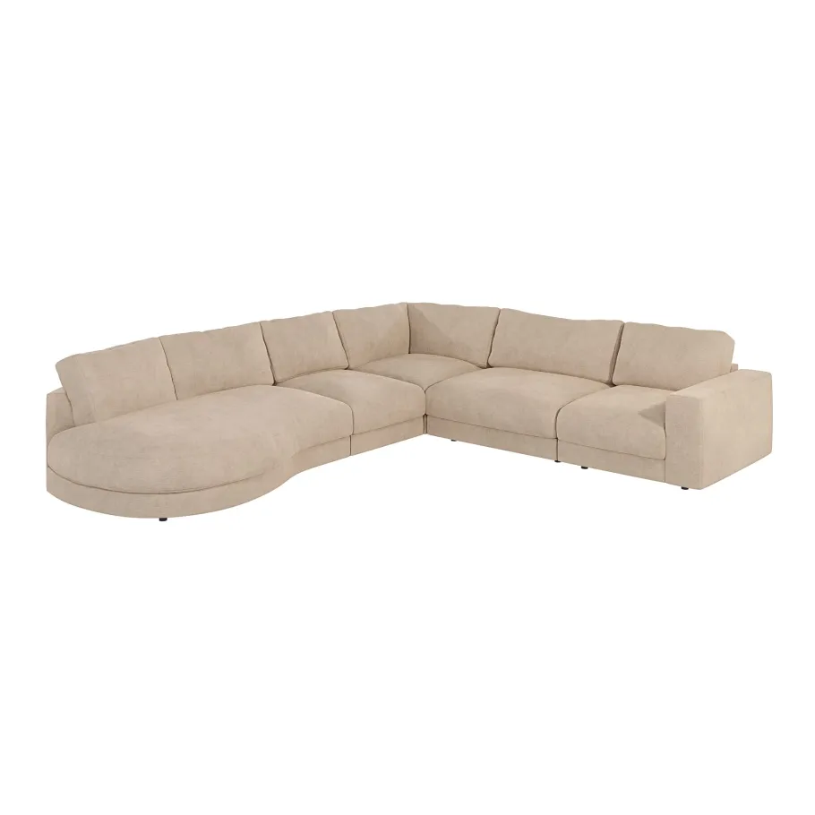 Modernes Siebensitzer-Ecksofa TROT