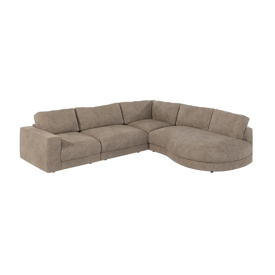 Modernes Sechssitzer-Ecksofa TROT
