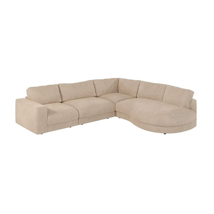Modernes Sechssitzer-Ecksofa TROT