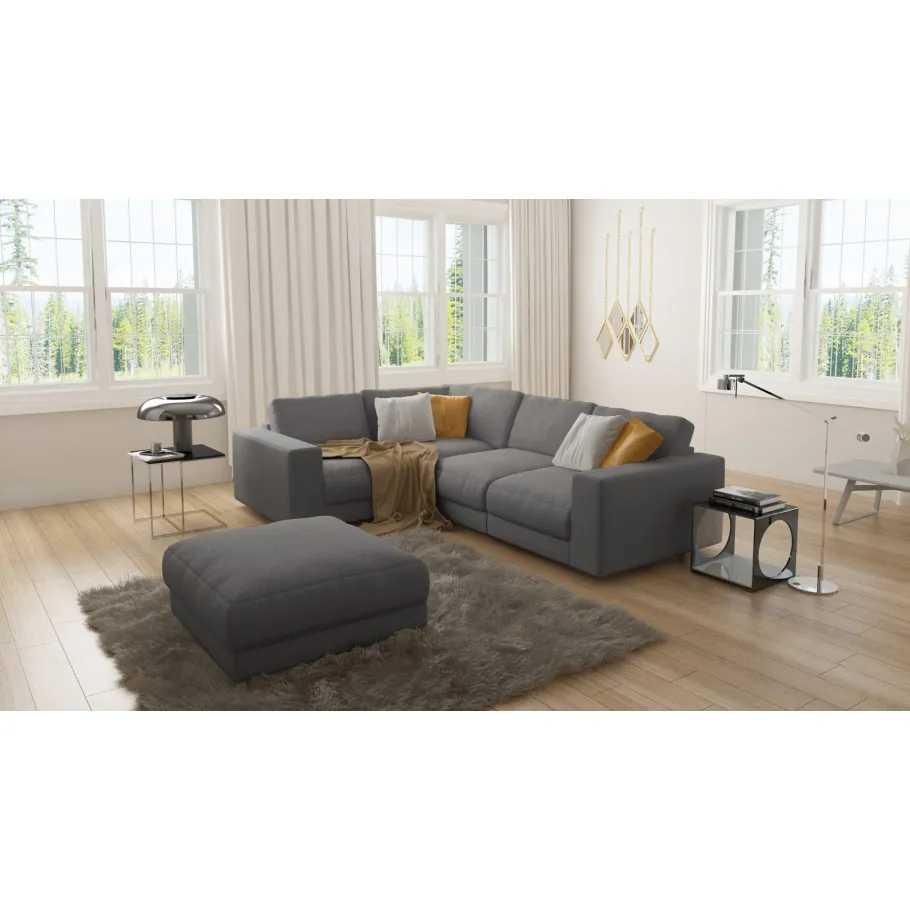 Modernes Viersitzer-Ecksofa TROT