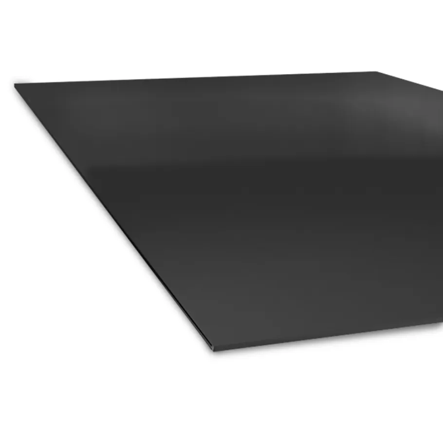 Hugo Glamour Silbertisch mit schwarzem Glas 160x90