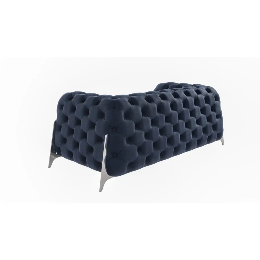 Chesterfield KALIFORNIA 2 glamouröses gestepptes Zweisitzer-Sofa