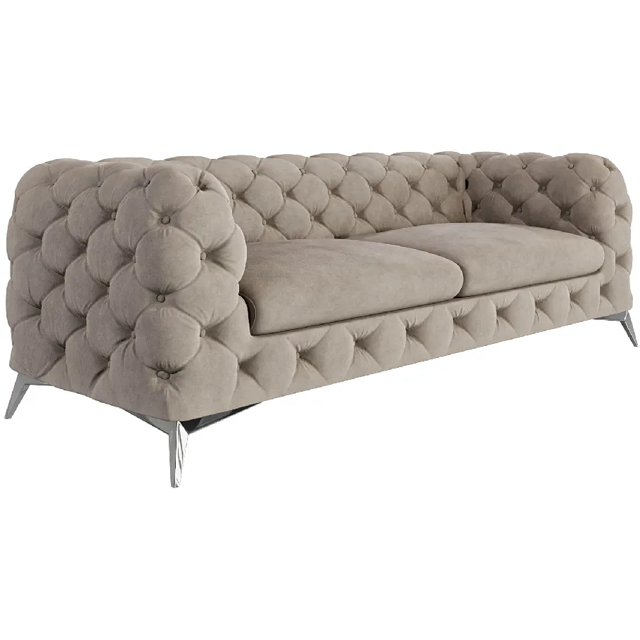 Glamour gestepptes Chesterfield TEO 2,5 Dreisitzer-Sofa