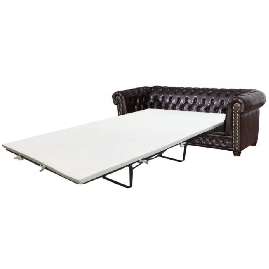 Chesterfield FELIX 3 gestepptes Dreisitzer-Sofa mit Schlaffunktion