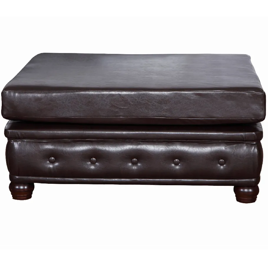 Gesteppter Chesterfield-Hocker 100x100 FELIX