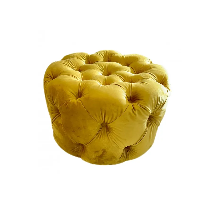BENTLEY Chesterfield gesteppter Sitzpuff