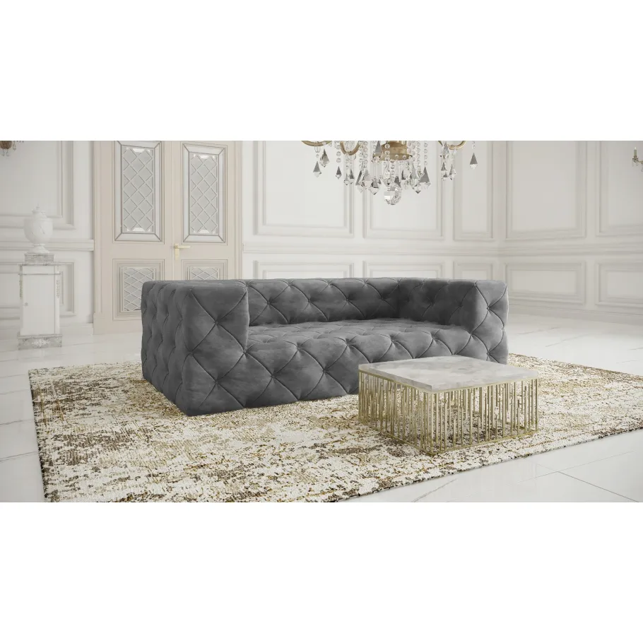 Chesterfield BENTLEY Premium gestepptes Dreisitzer-Sofa