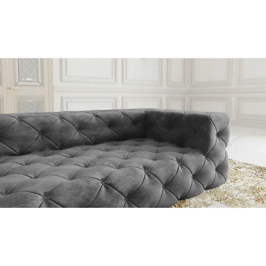 Chesterfield BENTLEY Premium gestepptes Dreisitzer-Sofa