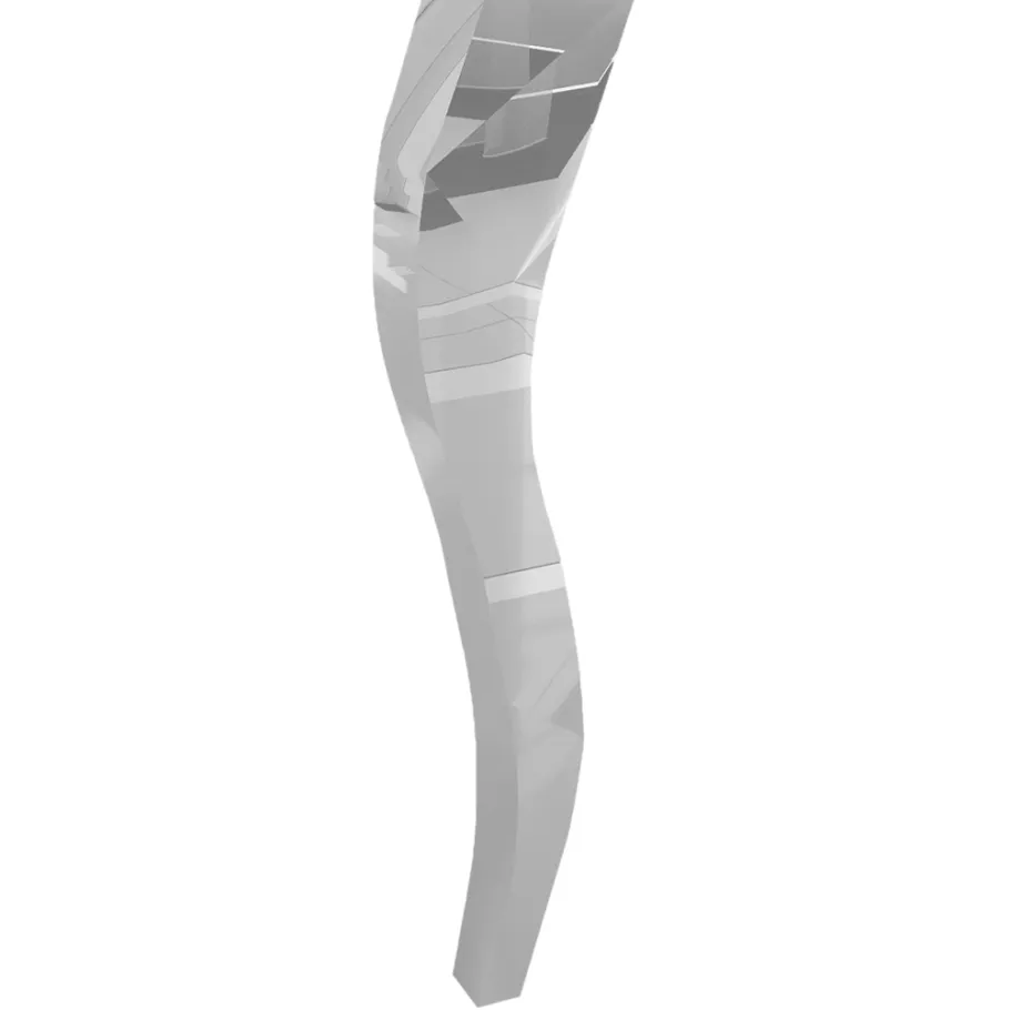 Silberner Glamour-Eleganz-Tisch mit weißem Glas 160x90