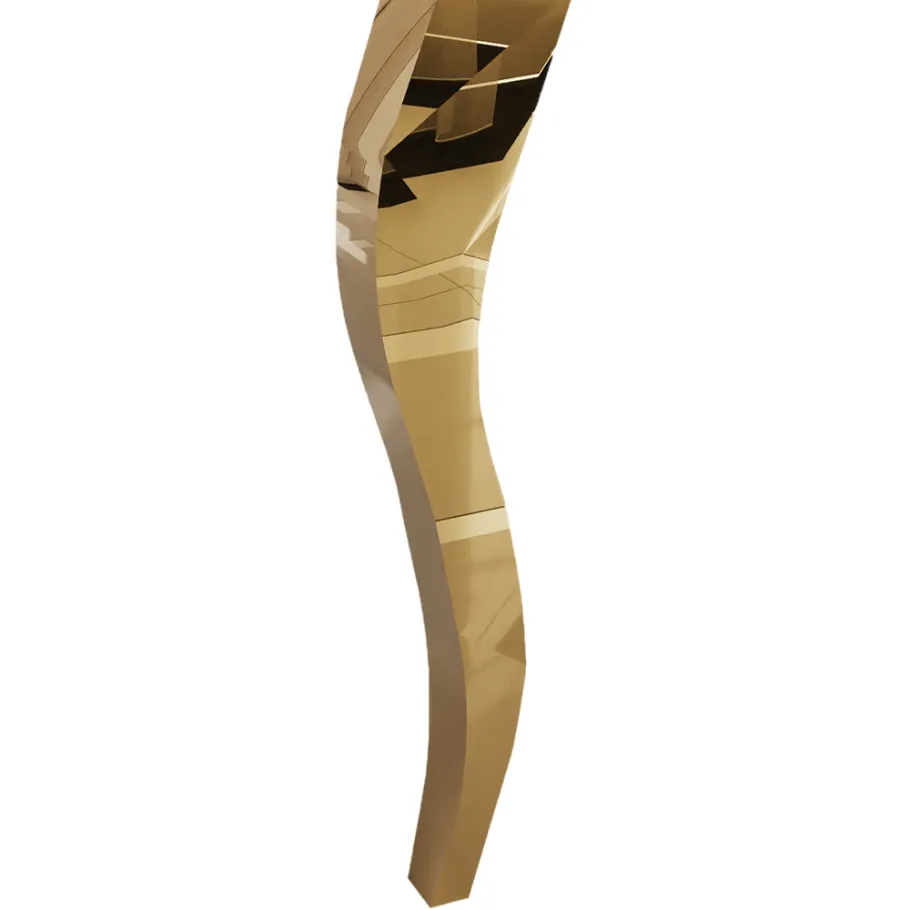 Elegance Glamour Goldtisch mit weißem Glas 160x90