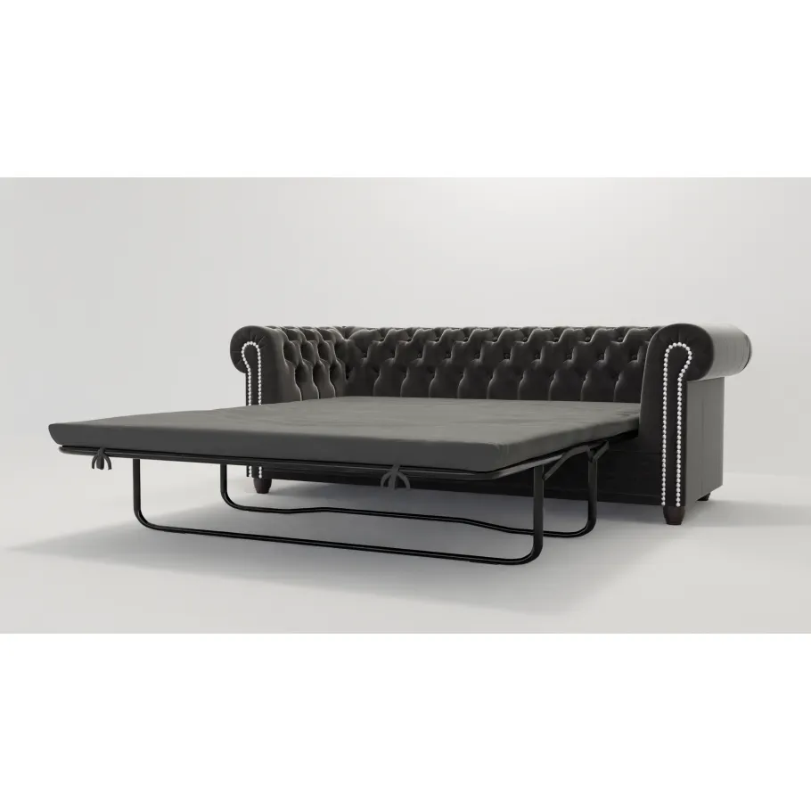Chesterfield FELIX 3 gestepptes Dreisitzer-Sofa mit Schlaffunktion
