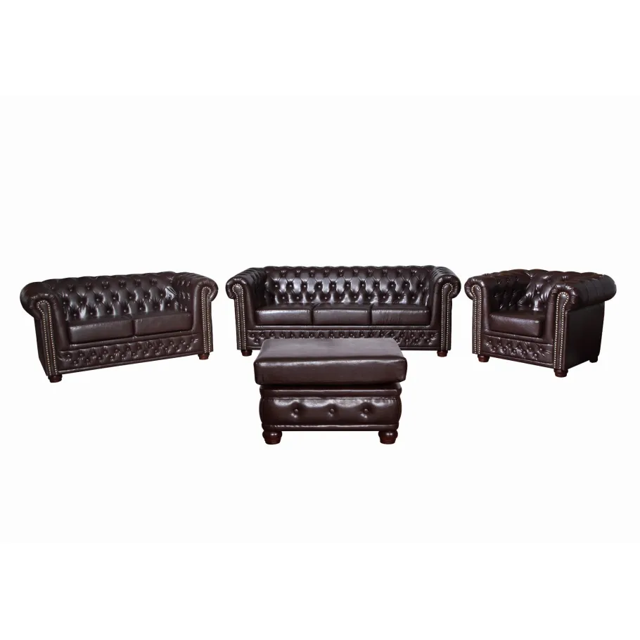 Chesterfield 3+2+1 FELIX Steppmöbelset