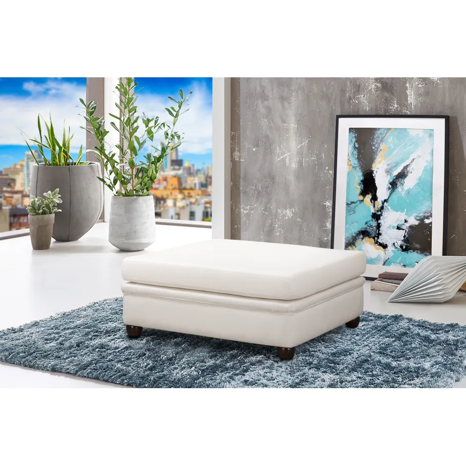 Glamour gesteppter Sitzpuff 100x100 SYDNEY