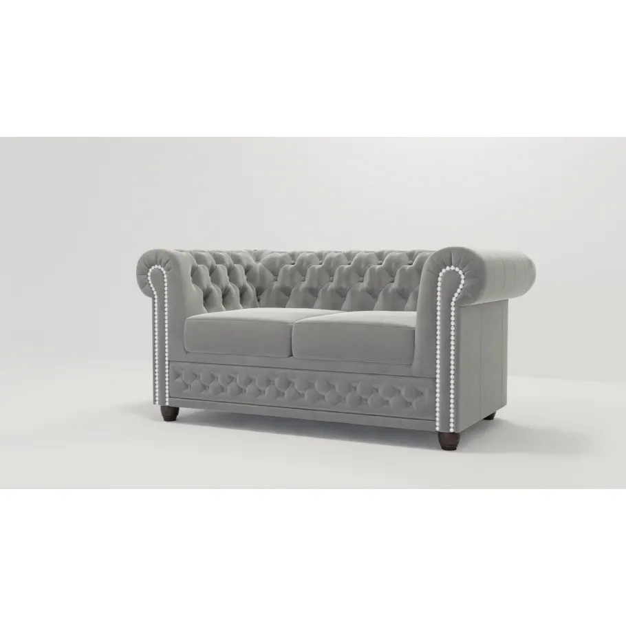 Chesterfield FELIX 2 gestepptes Zweisitzer-Sofa