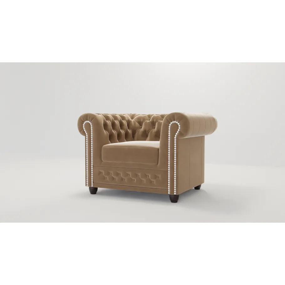 FELIX gesteppter Chesterfield-Sessel