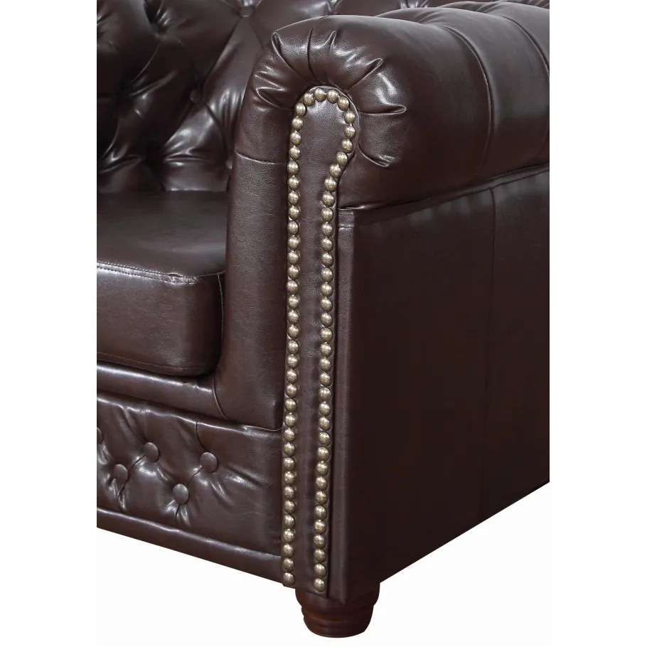 Chesterfield FELIX 3 gestepptes Dreisitzer-Sofa mit Schlaffunktion