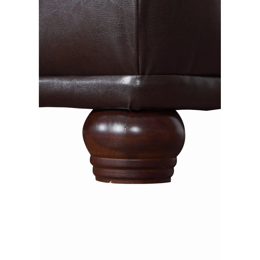 Gesteppter Chesterfield-Hocker 75x70 FELIX