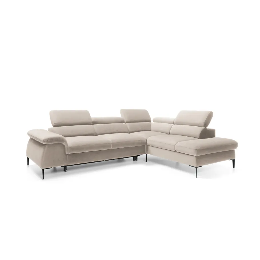 Modernes Fünfsitzer-Ecksofa mit Schlaffunktion Lumes L